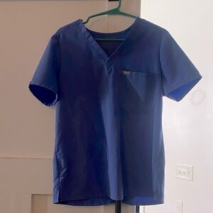Figs brand ceil blue women’s size M v-neck single pocket scrub top.